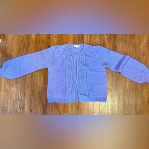 Sezane Lavender Knit Cardigan